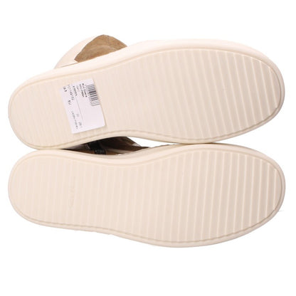 Rick Owens Geobasket Suede Leather Brown White Sneakers Size 39.5