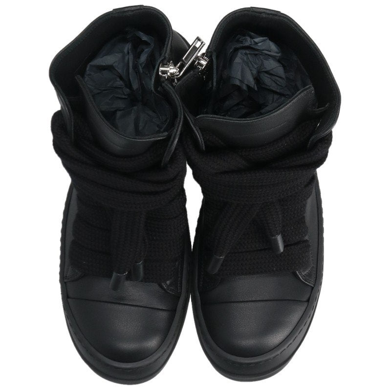 Rick Owens Ramones Jumbo Lace Sneakers Black Size 40.5