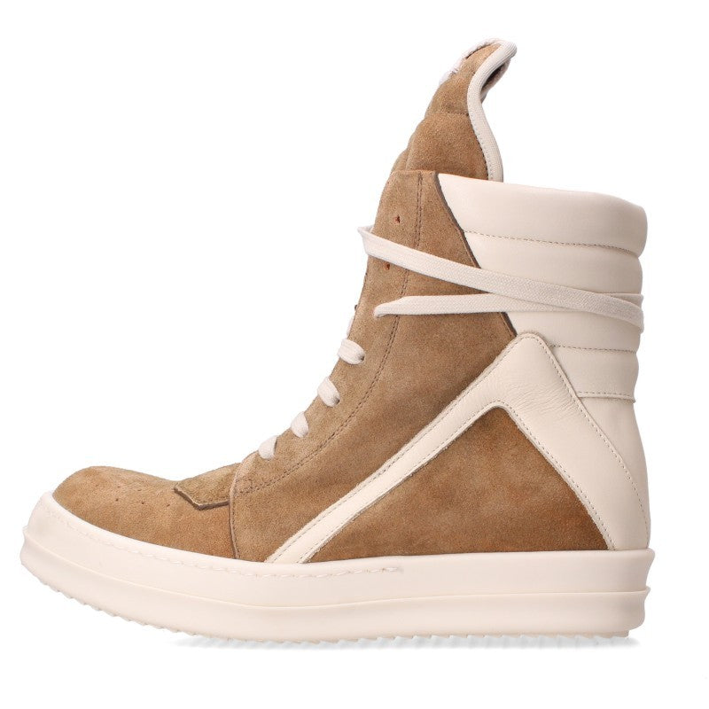 Rick Owens Geobasket Suede Sneakers Brown Size EU 39