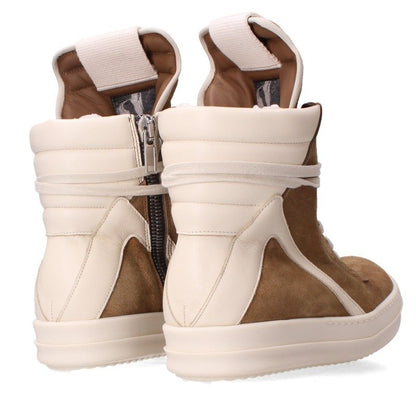 Rick Owens Geobasket Suede Sneakers Brown Size EU 39