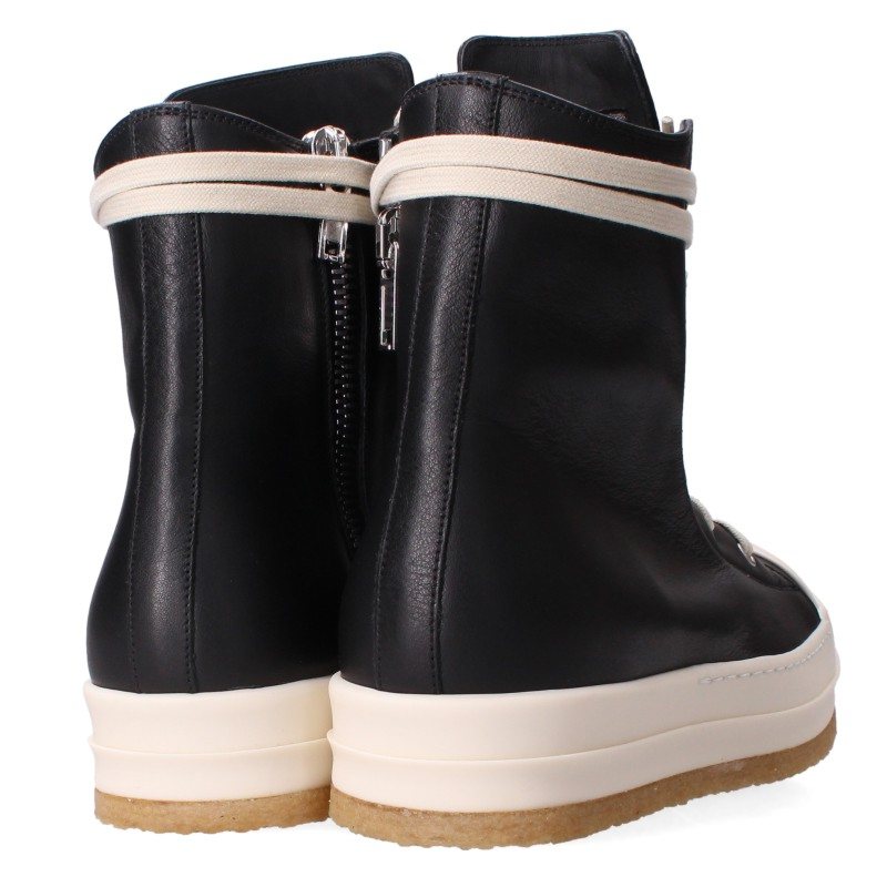 Rick Owens Ramones Crepe Sole High-Top Sneakers Size EU 39