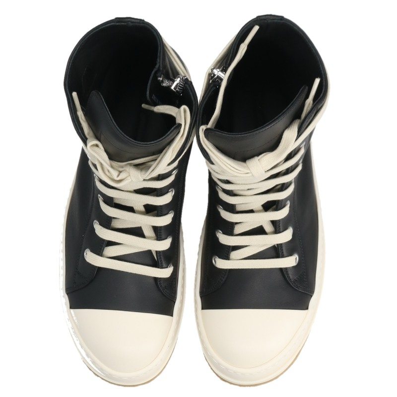Rick Owens Ramones Crepe Sole High-Top Sneakers Size EU 39