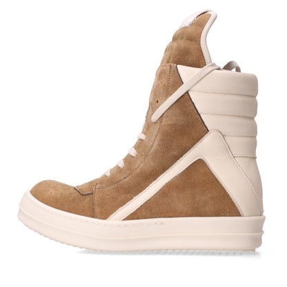 Rick Owens Geobasket Suede Sneakers Brown Size EU 39 Multi