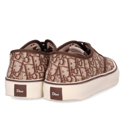 DIOR Oblique Pattern Slip-On Sneakers Brown Size EU 43