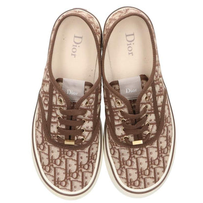 DIOR Oblique Pattern Slip-On Sneakers Brown Size EU 43
