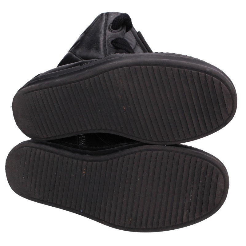 Rick Owens Jumbo Lace Geo Basket Sneakers Black Size EU 42