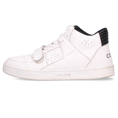 CELINE CT-02 Velcro High-Top Sneakers White Size EU 42