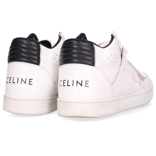 CELINE CT-02 Velcro High-Top Sneakers White Size EU 42