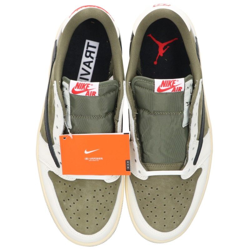 Travis Scott Air Jordan 1 Low Olive Sneakers Size 28.5cm
