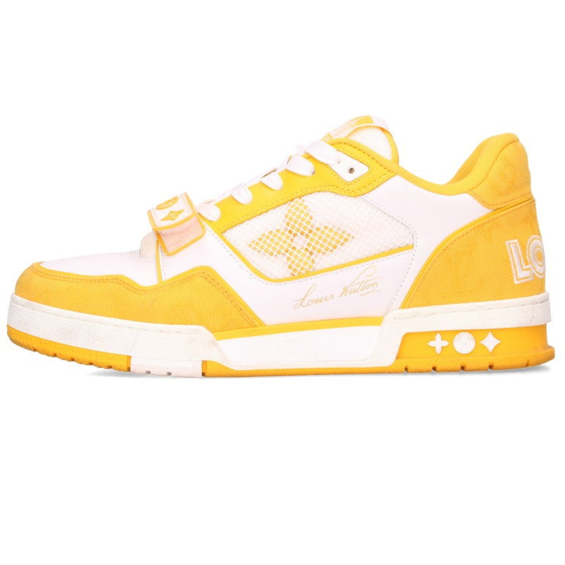 LOUISVUITTON LV Trainer Line Sneakers Yellow/White Size 7