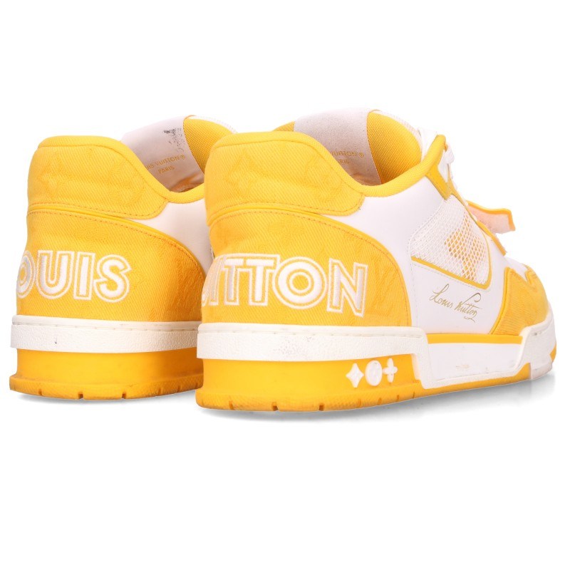 LOUISVUITTON LV Trainer Line Sneakers Yellow/White Size 7