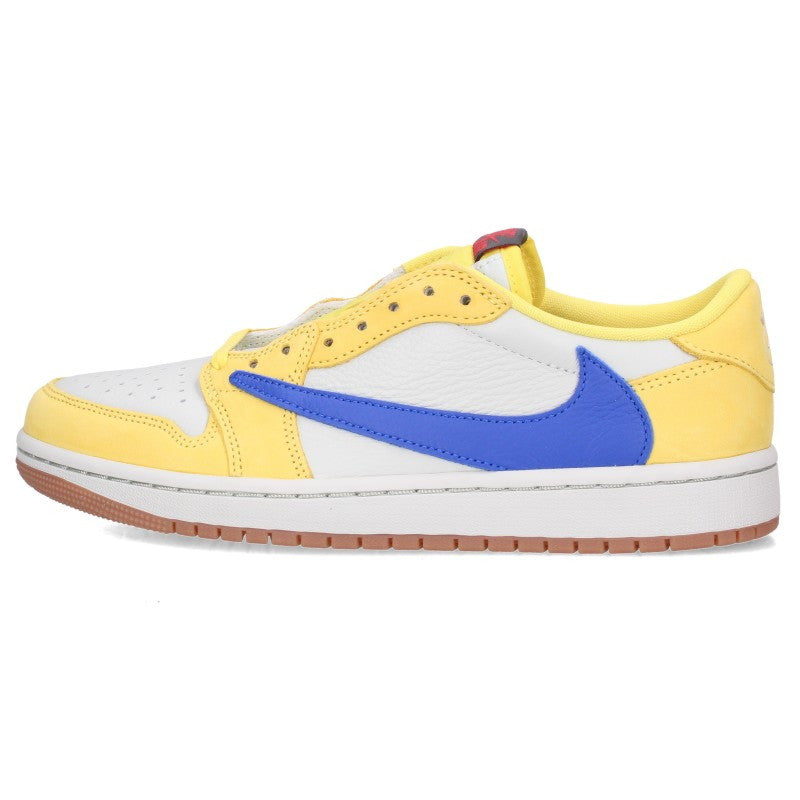 Travis Scott Air Jordan 1 Sneakers Yellow/White Size 26cm