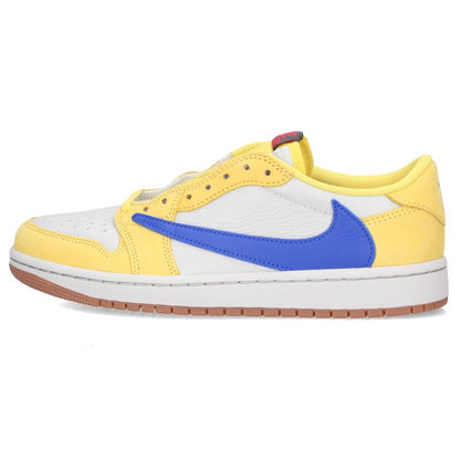 Travis Scott Air Jordan 1 Sneakers Yellow/White Size 26cm