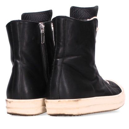 Rick Owens RAMONES Leather Sneakers Black/White Size EU 44