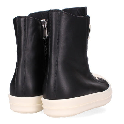 Rick Owens RAMONES Leather Sneakers Black/White Size EU 41
