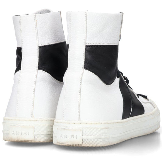 AMIRI SUNSET Leather Sneakers White/Black Size EU 42