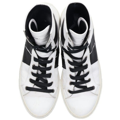 AMIRI SUNSET Leather Sneakers White/Black Size EU 42