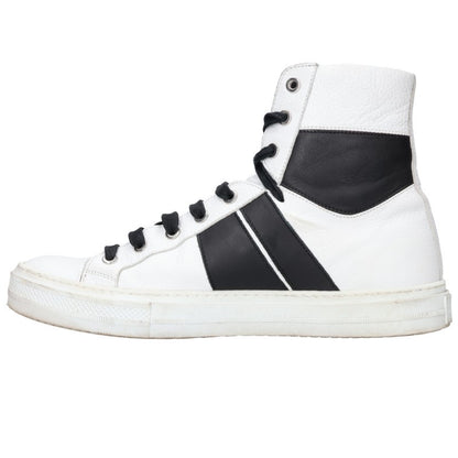AMIRI SUNSET Leather Sneakers White/Black Size EU 42
