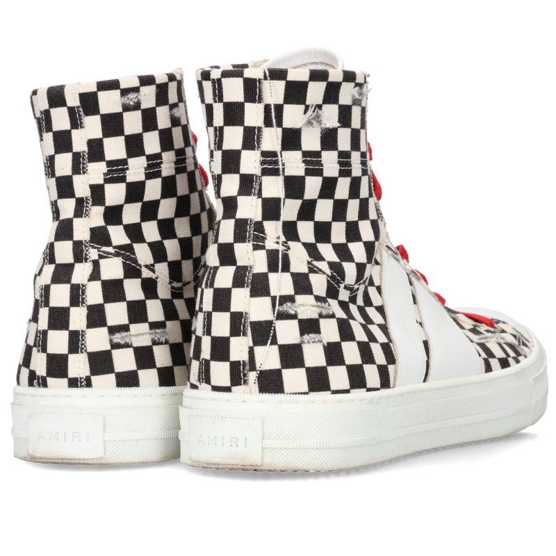 AMIRI Check Pattern High-Top Sneakers Multi Size EU 42
