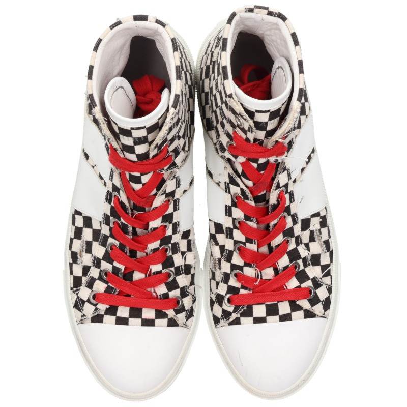 AMIRI Check Pattern High-Top Sneakers Multi Size EU 42