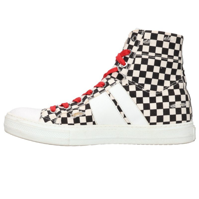 AMIRI Check Pattern High-Top Sneakers Multi Size EU 42