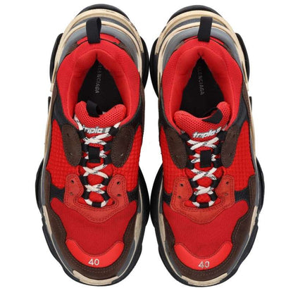 BALENCIAGA TRIPLE S Low-Top Sneakers Red Size EU 40