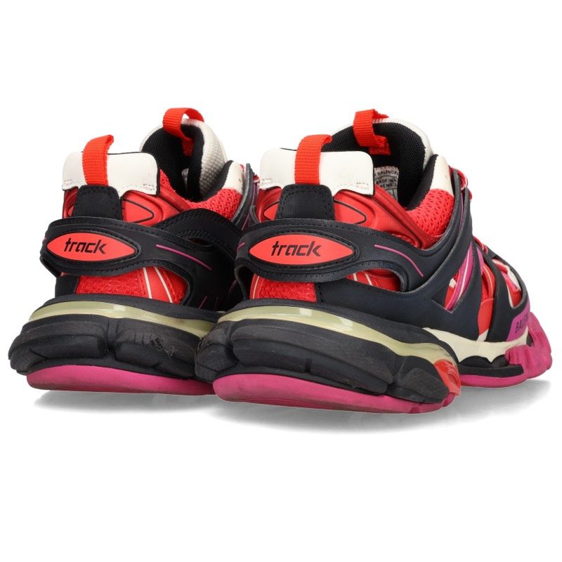 BALENCIAGA TRACK Low-Top Sneakers Red/Pink Size EU 40