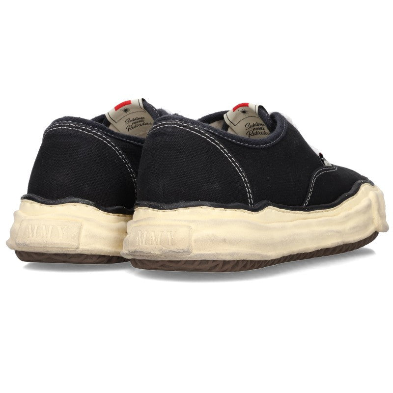 MIHARAYASUHIRO BAKER Canvas Sneakers Black/White Size EU 42