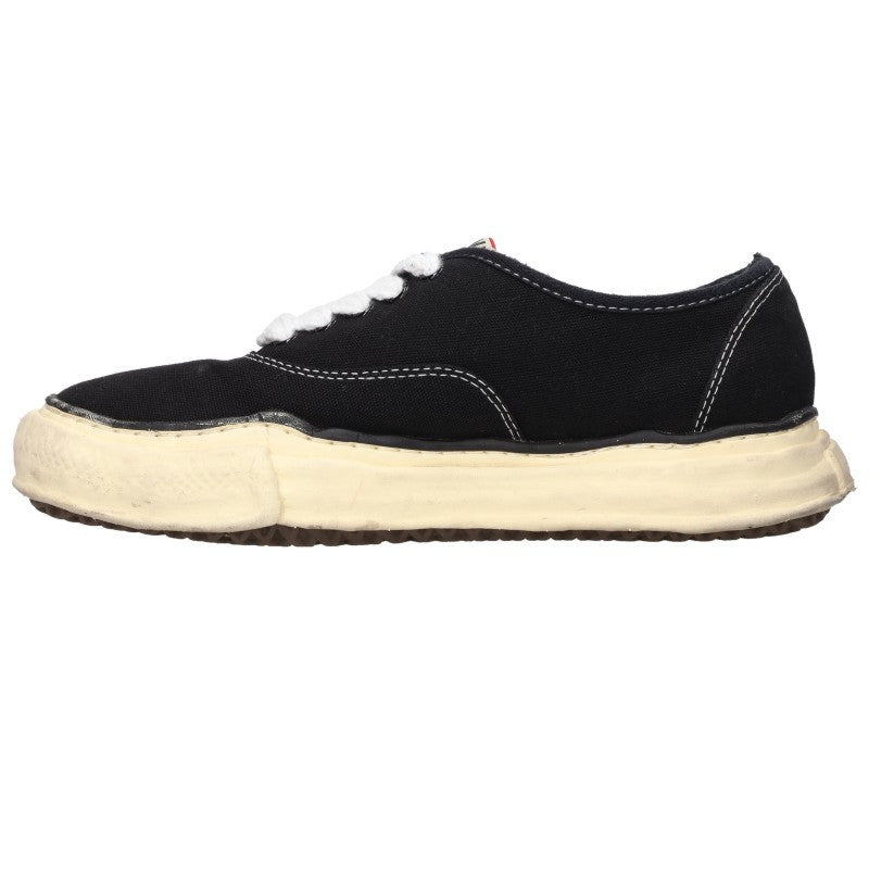 MIHARAYASUHIRO BAKER Canvas Sneakers Black/White Size EU 42