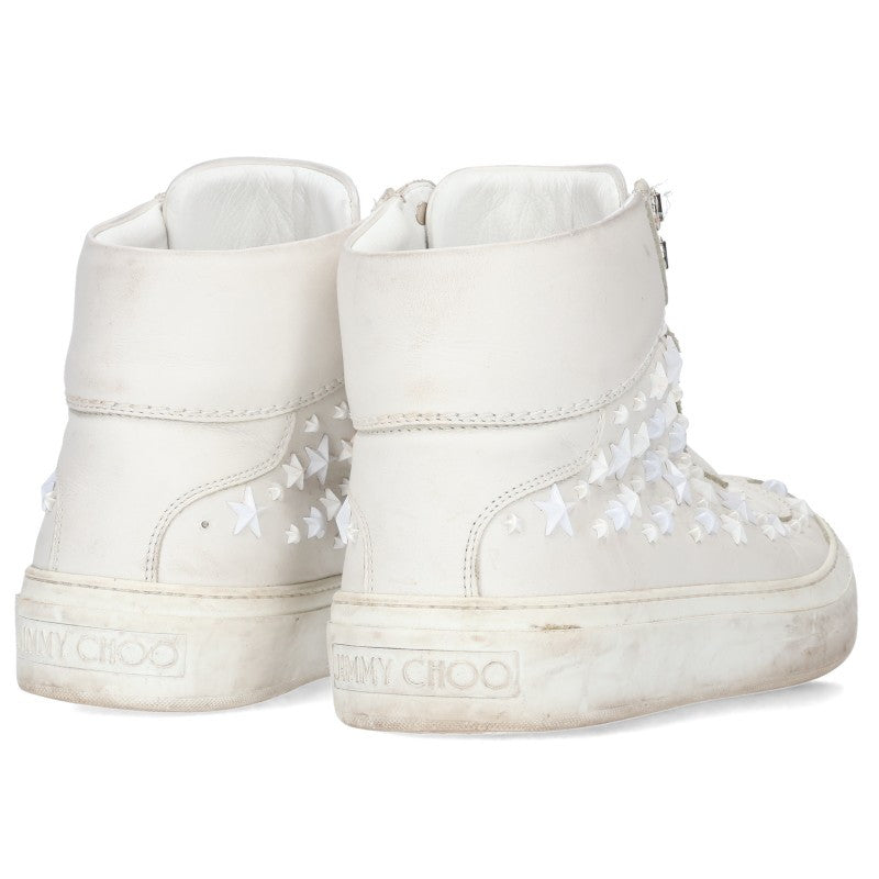 JIMMYCHOO White Star Stud Hi-Top Sneaker Size EU 41