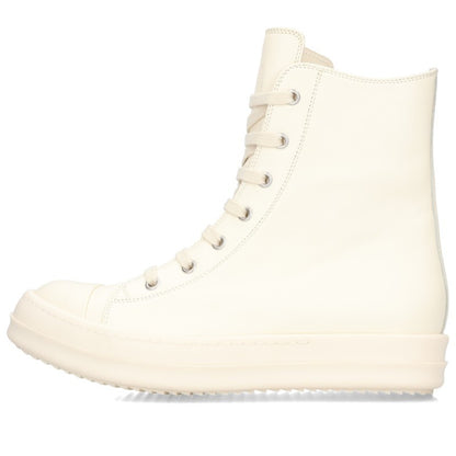 Rick Owens Ramones Leather Hi-Top Sneaker White Size EU 39