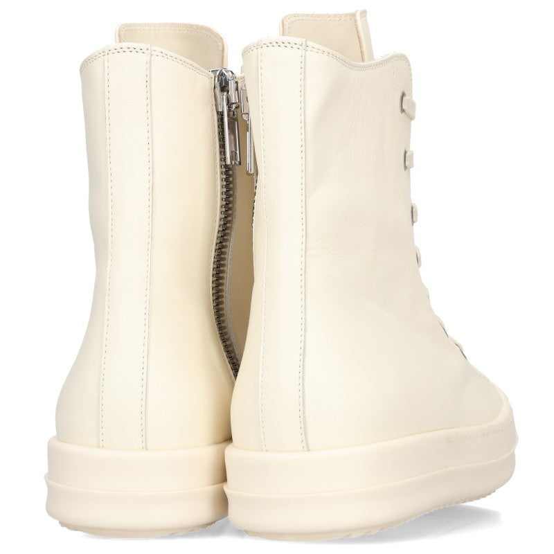 Rick Owens Ramones Leather Hi-Top Sneaker White Size EU 39