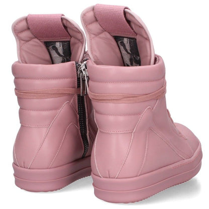 Rick Owens Geobasket Leather Hi-Top Sneaker Pink Size 39.5
