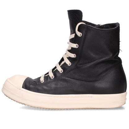 Rick Owens Ramones Leather Hi-Top Sneaker Black Size EU 42