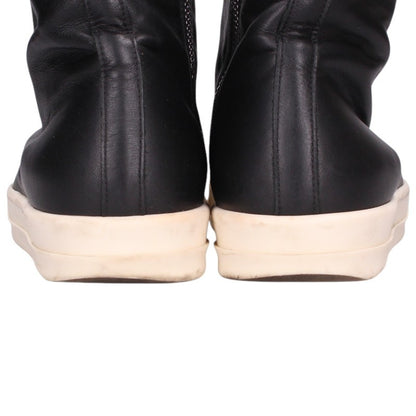 Rick Owens Ramones Leather Hi-Top Sneaker Black Size EU 42