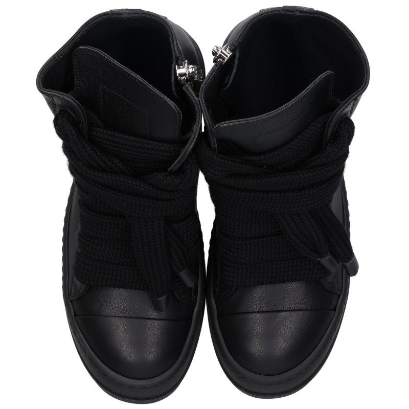 Rick Owens Ramones Jumbo Lace Sneaker Black Size 39.5