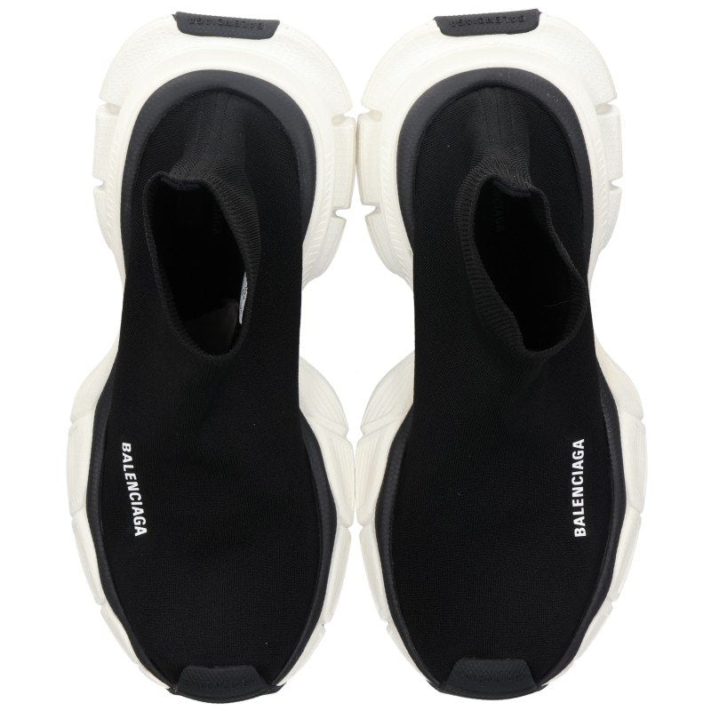 BALENCIAGA 3XL Sock Low-Top Sneakers Black White Size EU 43