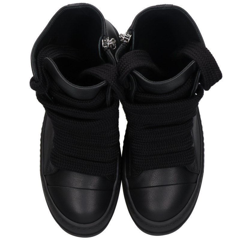 Rick Owens RAMONES Jumbo Lace Sneakers Black Size 39.5