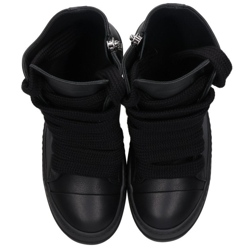 Rick Owens RAMONES Jumbo Lace Sneakers Black Size EU 39