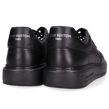 LOUISVUITTON Beverly Hills Embossed Sneakers Black Size 8