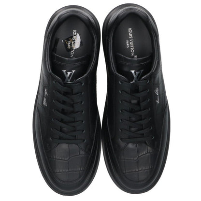 LOUISVUITTON Beverly Hills Embossed Sneakers Black Size 8