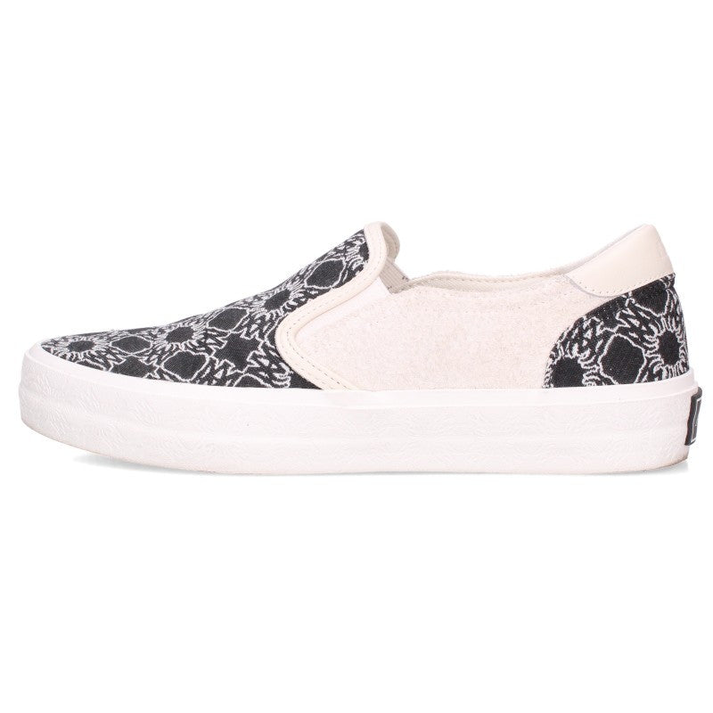 AMIRI LAGUNA Logo Monogram Slip-On Black White Sneakers Size EU 43