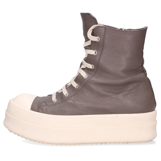 Rick Owens MEGA BUMPER Leather Brown White Sneakers Size EU 43