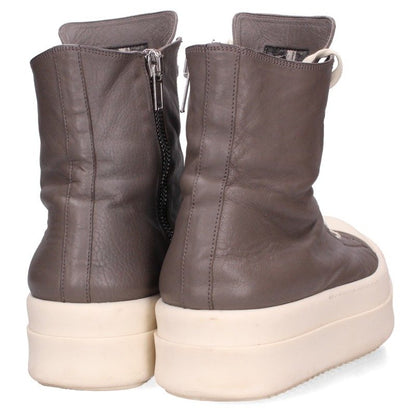 Rick Owens MEGA BUMPER Leather Brown White Sneakers Size EU 43