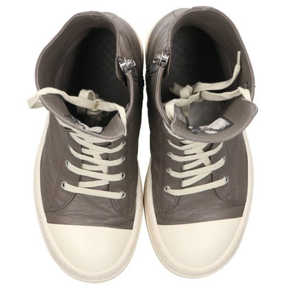 Rick Owens MEGA BUMPER Leather Brown White Sneakers Size EU 43