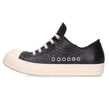 Rick Owens EXTREME LOW Python Leather Black White Sneakers Size EU 43