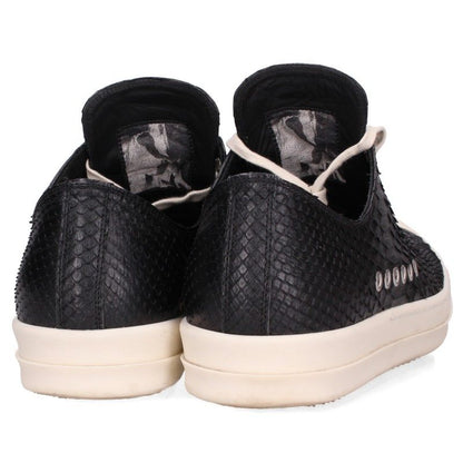 Rick Owens EXTREME LOW Python Leather Black White Sneakers Size EU 43