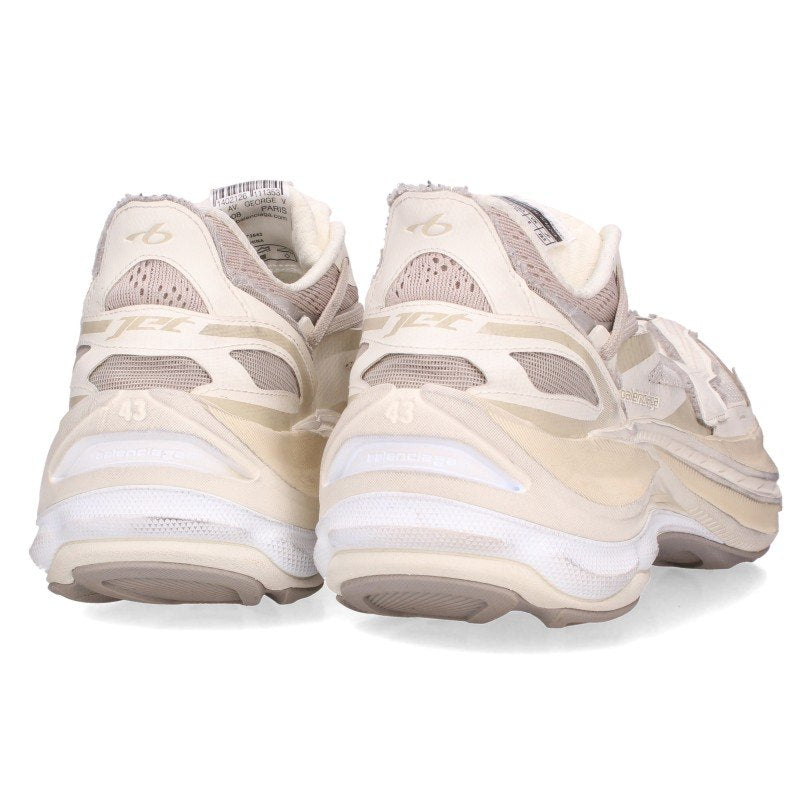 BALENCIAGA JET Low-Top Sneakers Off-White Size EU 43