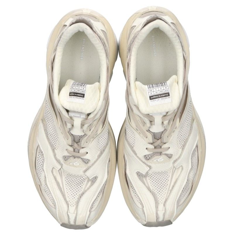 BALENCIAGA JET Low-Top Sneakers Off-White Size EU 43