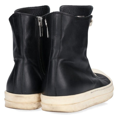 Rick Owens RAMONES Leather High-Top Black White Size EU 41